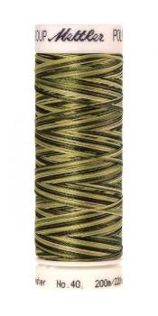 Spule Poly Sheen Multi Mossy Tones, bunt mit Oliv, Hellgrün und Khaki